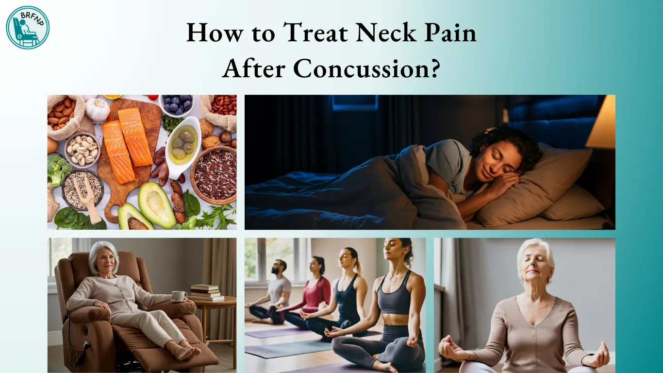 how to treat neck pain after concussion